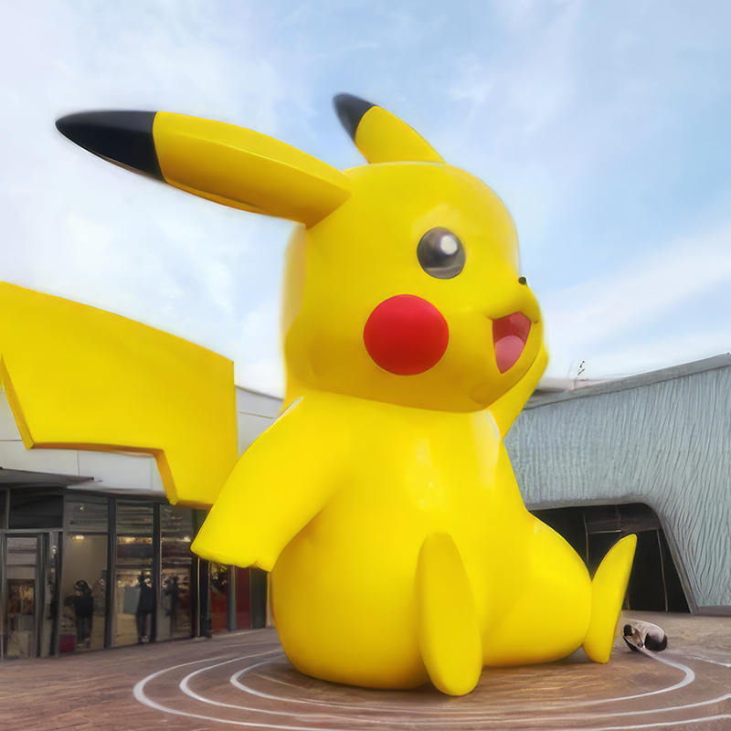 Ogromna skulptura Pikachu, skulptura na otvorenom, pogodna za parkove i trgovačke centre